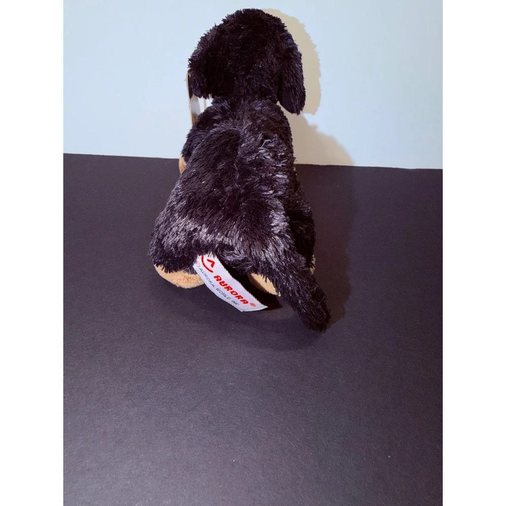 Aurora Dachshund Plush Black Tan Wiener Dog Stuffed Animal Toy 11